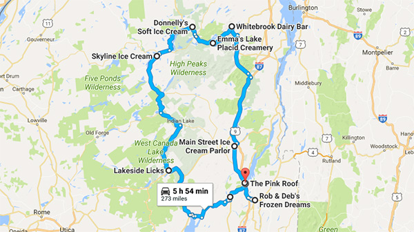 Ice Cream Trail: Lake George to Lake Placid